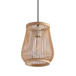 Golden Bamboo Cage Light