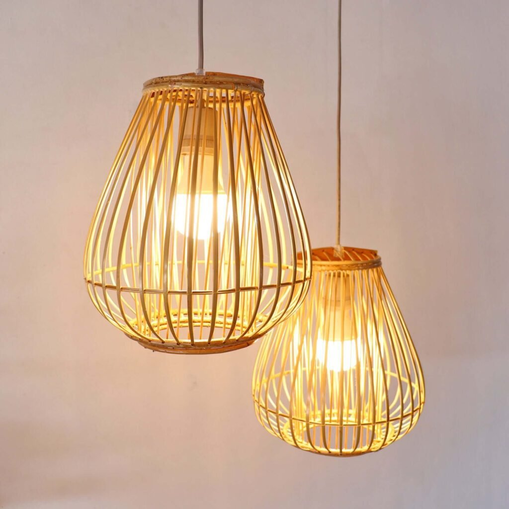 Warm Bamboo Cylinder Light