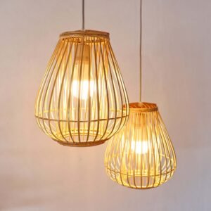 Warm Bamboo Cylinder Light