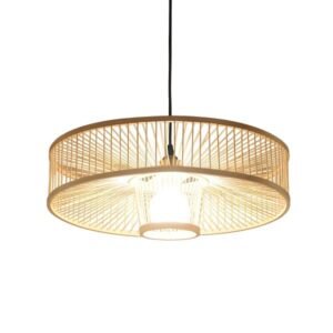 Modern Bamboo Dome Light