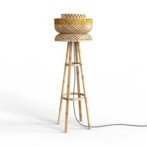 Vintage Bamboo Floor Lamp