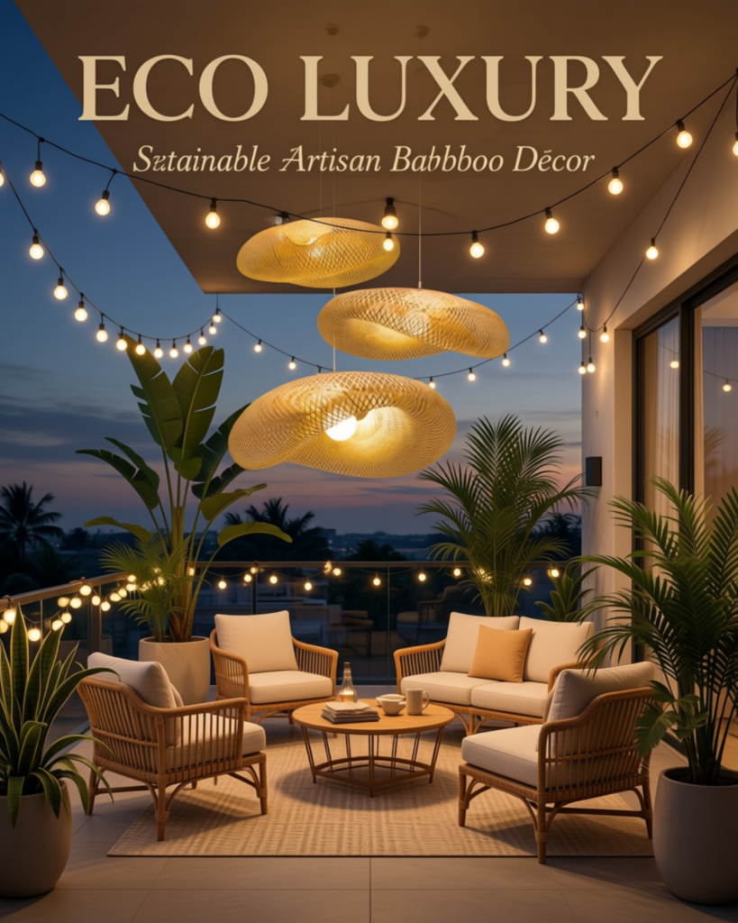Natural Bamboo Globe Lantern