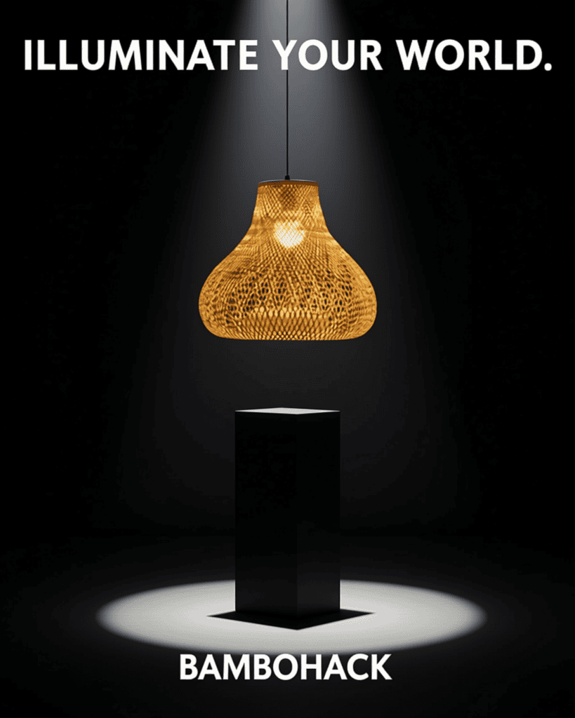 Charming Bamboo Ceiling Light