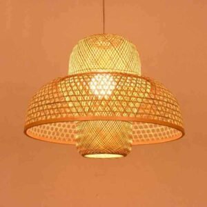 Organic Bamboo Woven Lantern