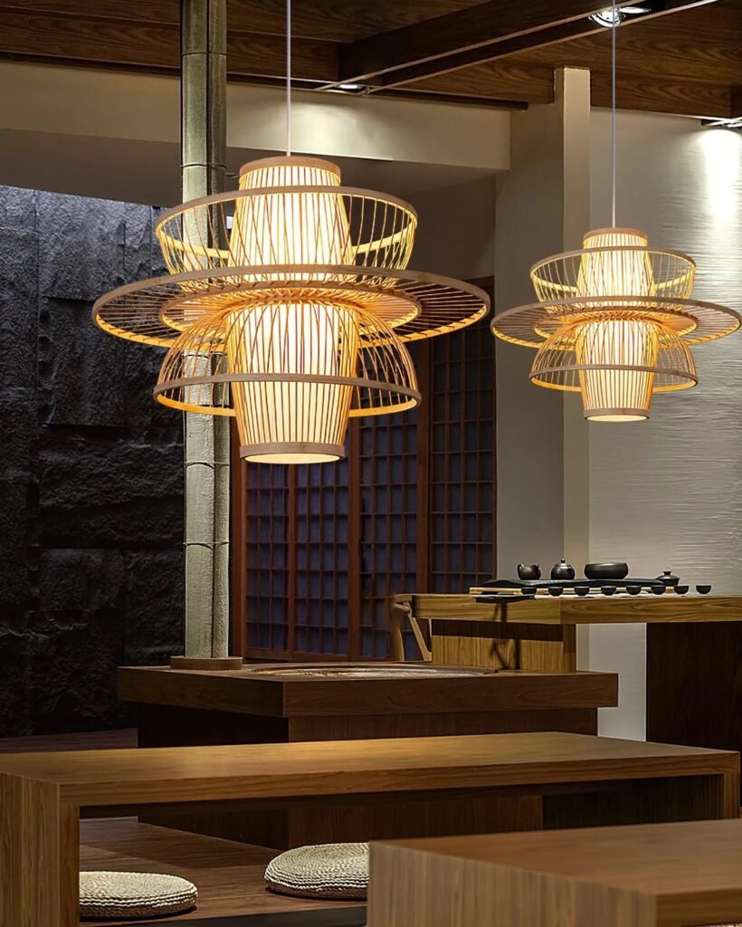 Whispering Bamboo Cluster Light