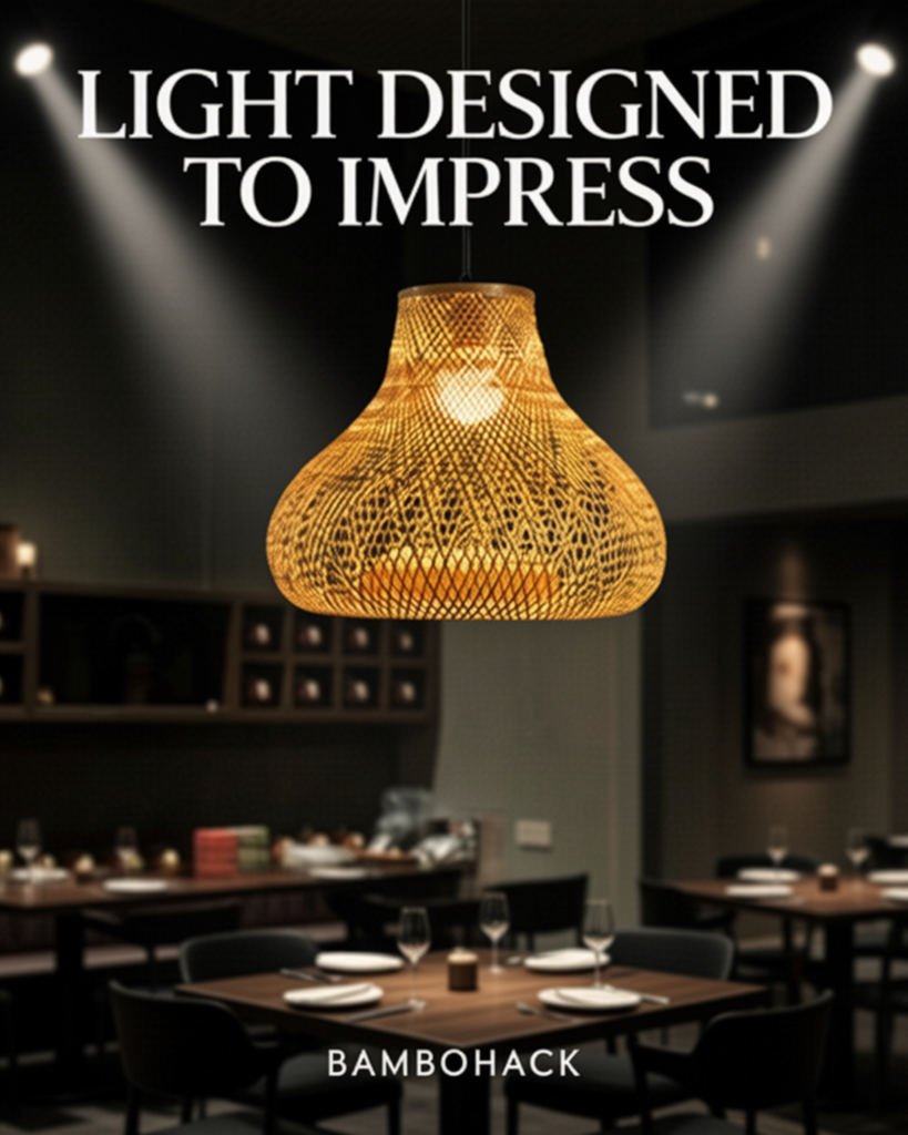 Charming Bamboo Ceiling Light