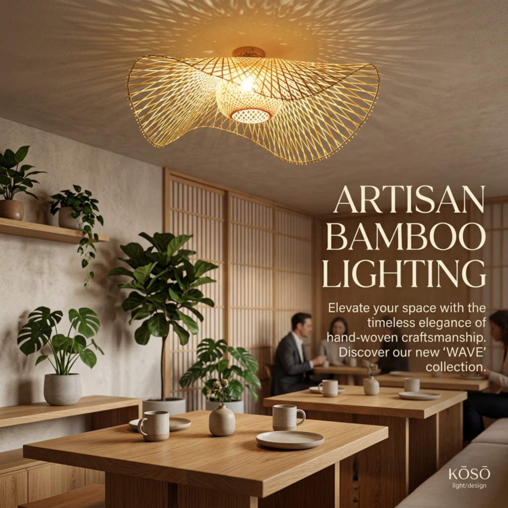 Traditional Bamboo Table Lamp