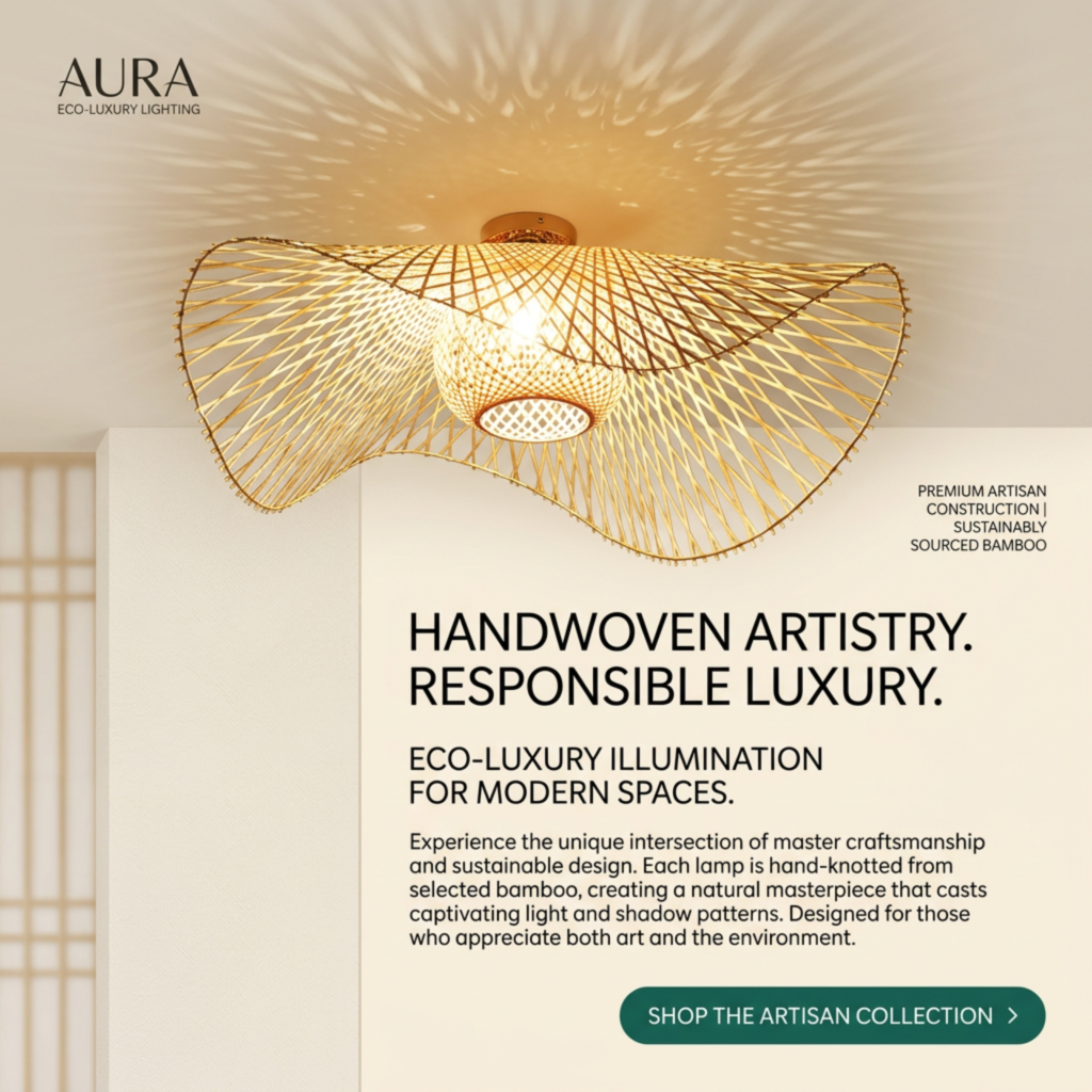 Traditional Bamboo Table Lamp