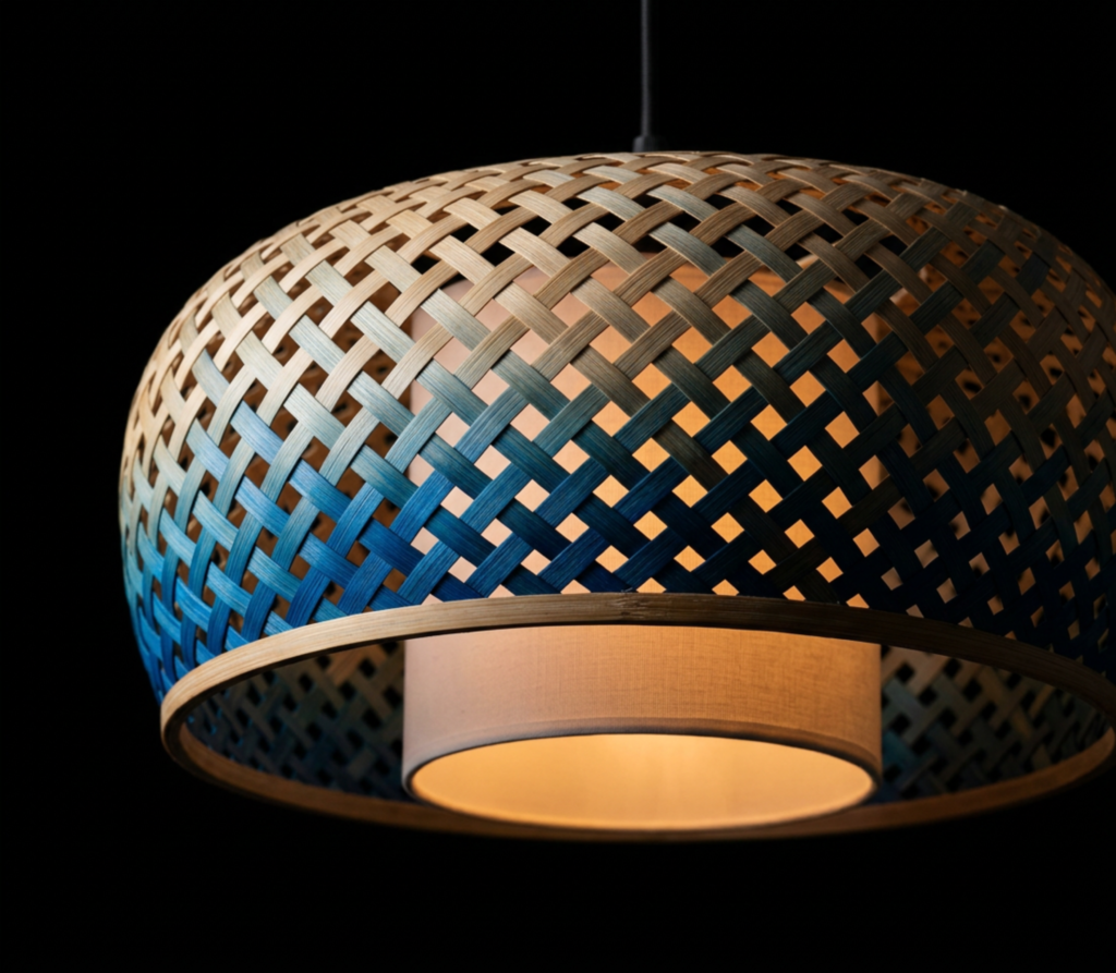 Timeless Bamboo Drum Shade Light