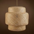 Handwoven Bamboo Wall Sconce