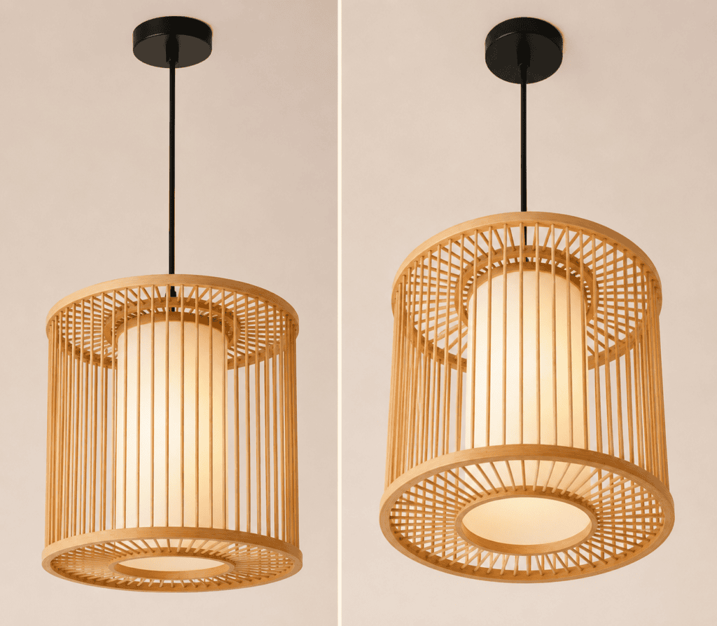 Nomad Bamboo Spiral Lamp