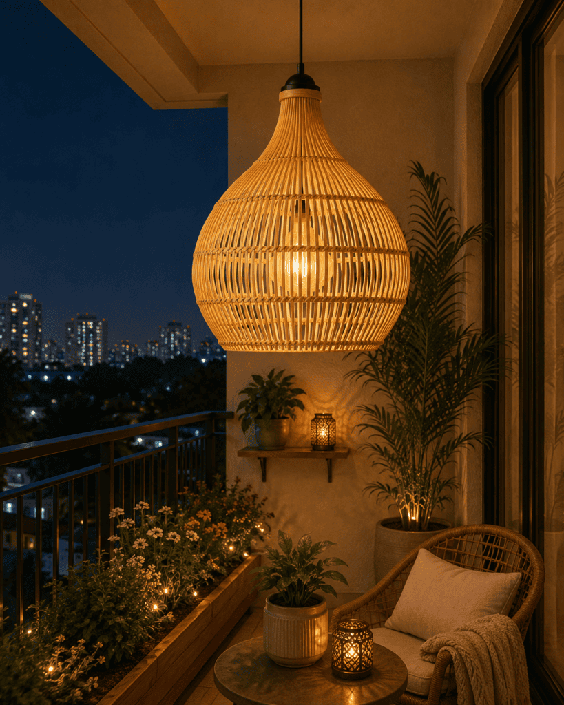 Zen Bamboo Bell Lamp