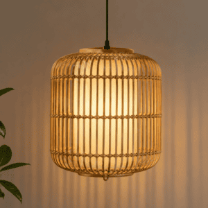 Layered Bamboo Cage Light