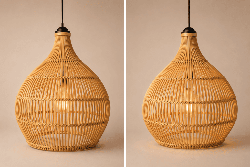 Zen Bamboo Bell Lamp