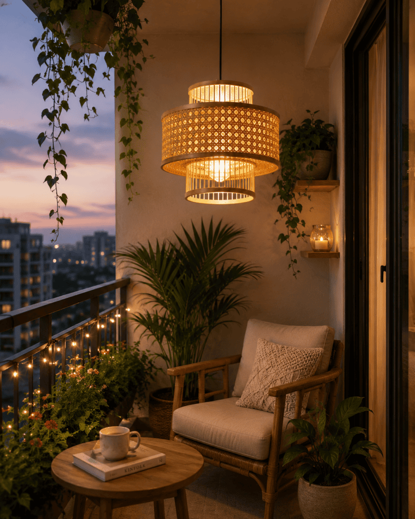 Delicate Bamboo Cylinder Light