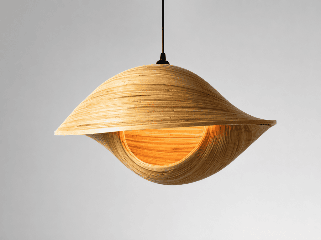 Rustic Bamboo Wall Sconce