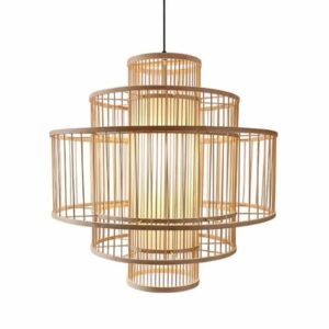 Serene Bamboo Dome Light