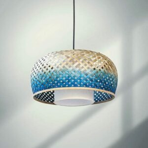 Timeless Bamboo Drum Shade Light